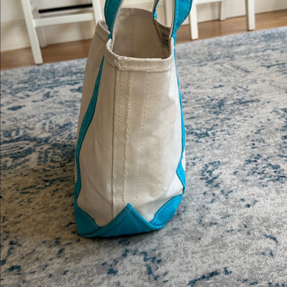 LL Bean Boat and Tote turquoise aqua - Picture 8 of 10